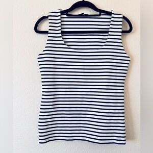 ZARA Classic Navy and White Striped Tank Top - Women